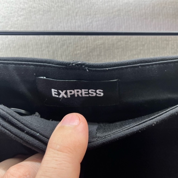 Express Black Dress Pants Womens 14s Short Plus size Office Casual work 2393 - Picture 2 of 9